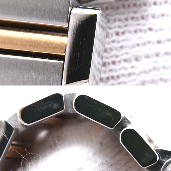 カルティエ 時計 レディース タンクフランセーズSM 電池式 ステンレス ゴールド Cartier W51007Q4 SS×750YG 中古_画像5