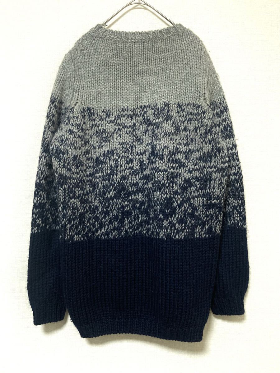 10 JIL SANDER カシミアニットセーター 38 パープル ジルサンダー JIL SANDER グラデーション ニット ウール