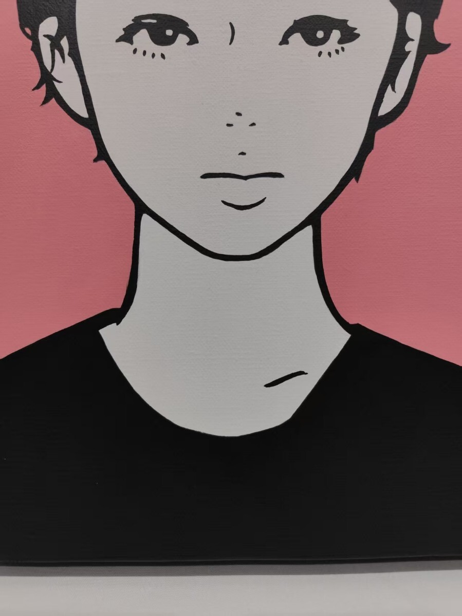 模写】KYNE Untitled”2017Acrylic on canvas 333x242mm-正規品 低価