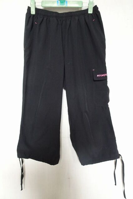 Kaepa/ケイパ/LKC62501S/ハーフパンツ/ひざ丈/薄手素材/速乾性/フラップポケット/裾絞りひも/スポーツ/黒/ブラック/LLサイズ(8/27R7)_画像1