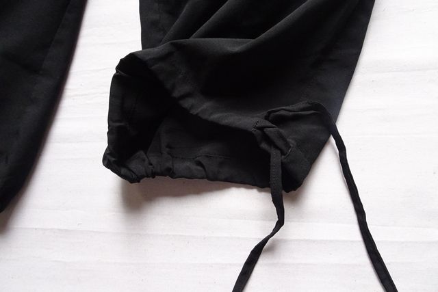 Kaepa/ケイパ/LKC62501S/ハーフパンツ/ひざ丈/薄手素材/速乾性/フラップポケット/裾絞りひも/スポーツ/黒/ブラック/LLサイズ(8/27R7)_画像8