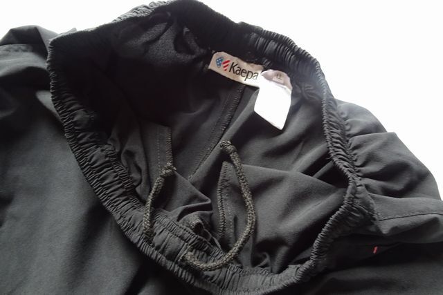 Kaepa/ケイパ/LKC62501S/ハーフパンツ/ひざ丈/薄手素材/速乾性/フラップポケット/裾絞りひも/スポーツ/黒/ブラック/LLサイズ(8/27R7)_画像6
