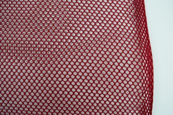 メッシュ 赤 生地 硬め 樹脂加工【50cmあたり200円】の画像3