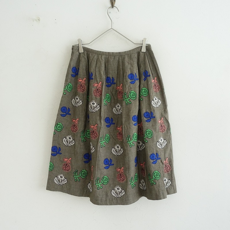 ミナペルホネン/pebbleギャザータックスカート mina perhonen felice タックスカート - ミナペルホネン正規取扱