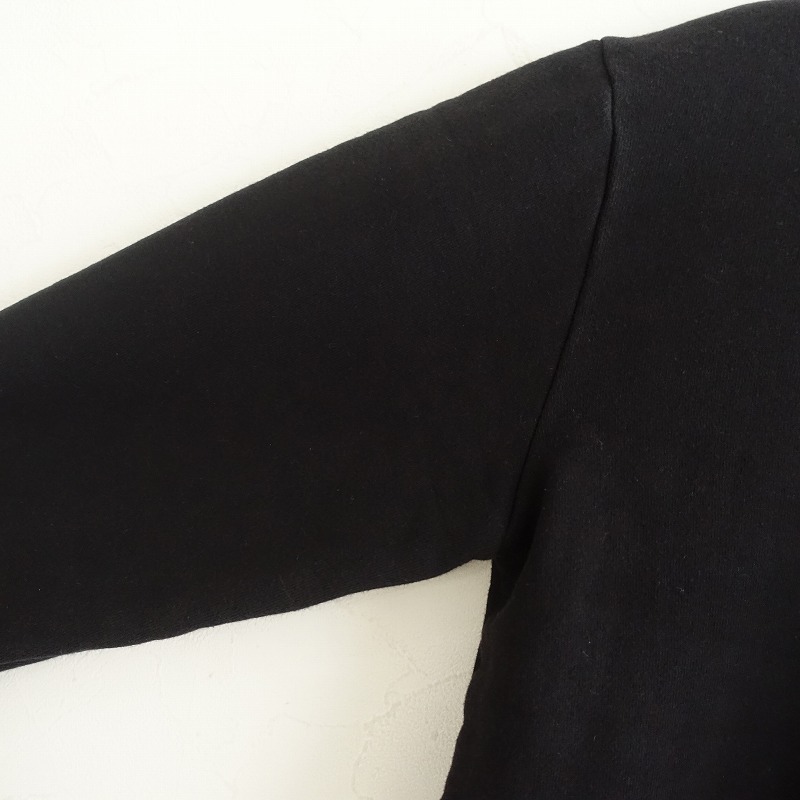 アニエスベー agnes b. *カーディガンプレッション*1綿コットン里起毛スウェット黒ブラック羽織アニエスb.(25-2507-274)【30H52】