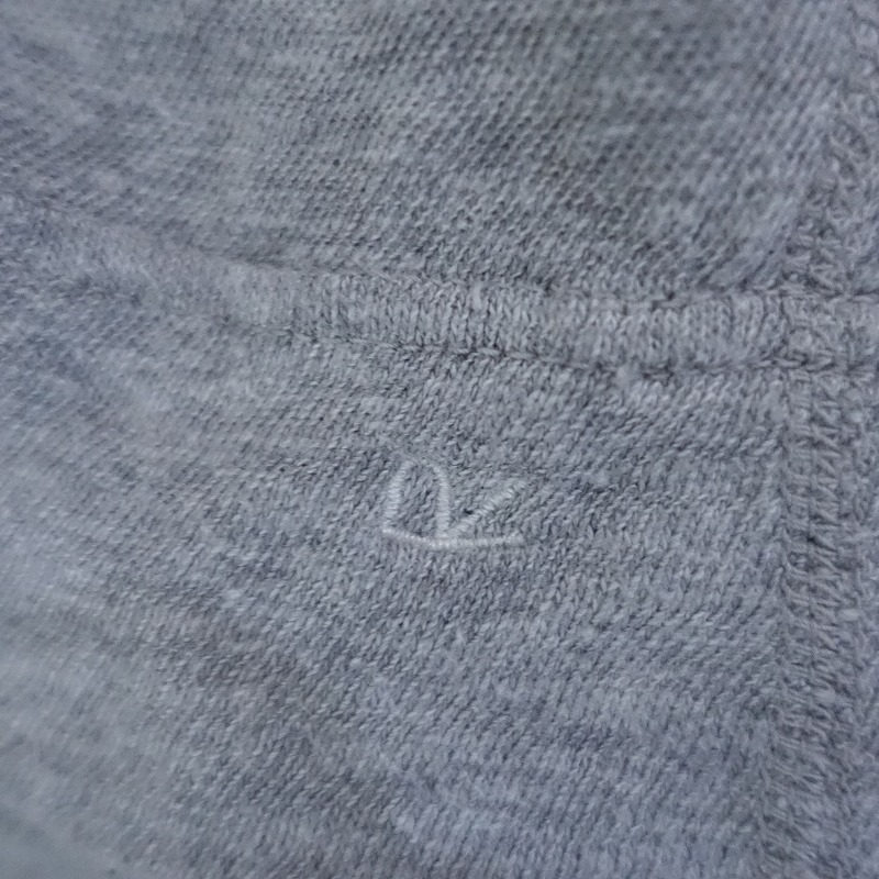 45a-rupi- M R45RPM * хлопок широкий футболка *0 cut and sewn хлопок серый небо . большой размер тянуть over (1-2507-197)[50H52]