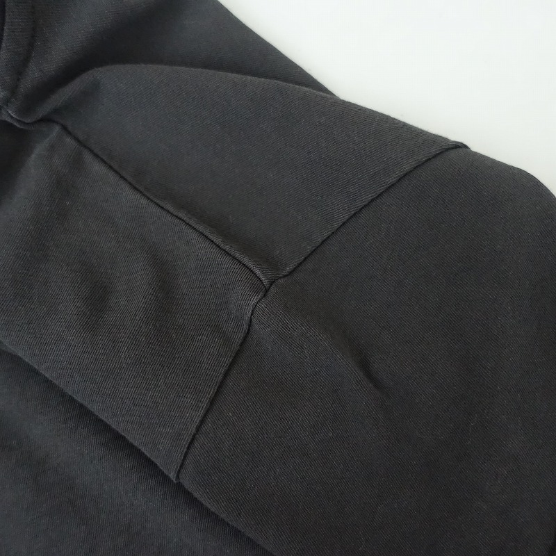 マノン manon *コットンTシャツ*0綿天竺チャコールグレー半袖カットソープルオーバートップス(25-2507-291)【50H52】