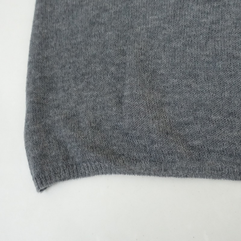 リゼッタ Lisette ウールカシミヤ ニット グレー 薄手 長袖 36 LISETTE