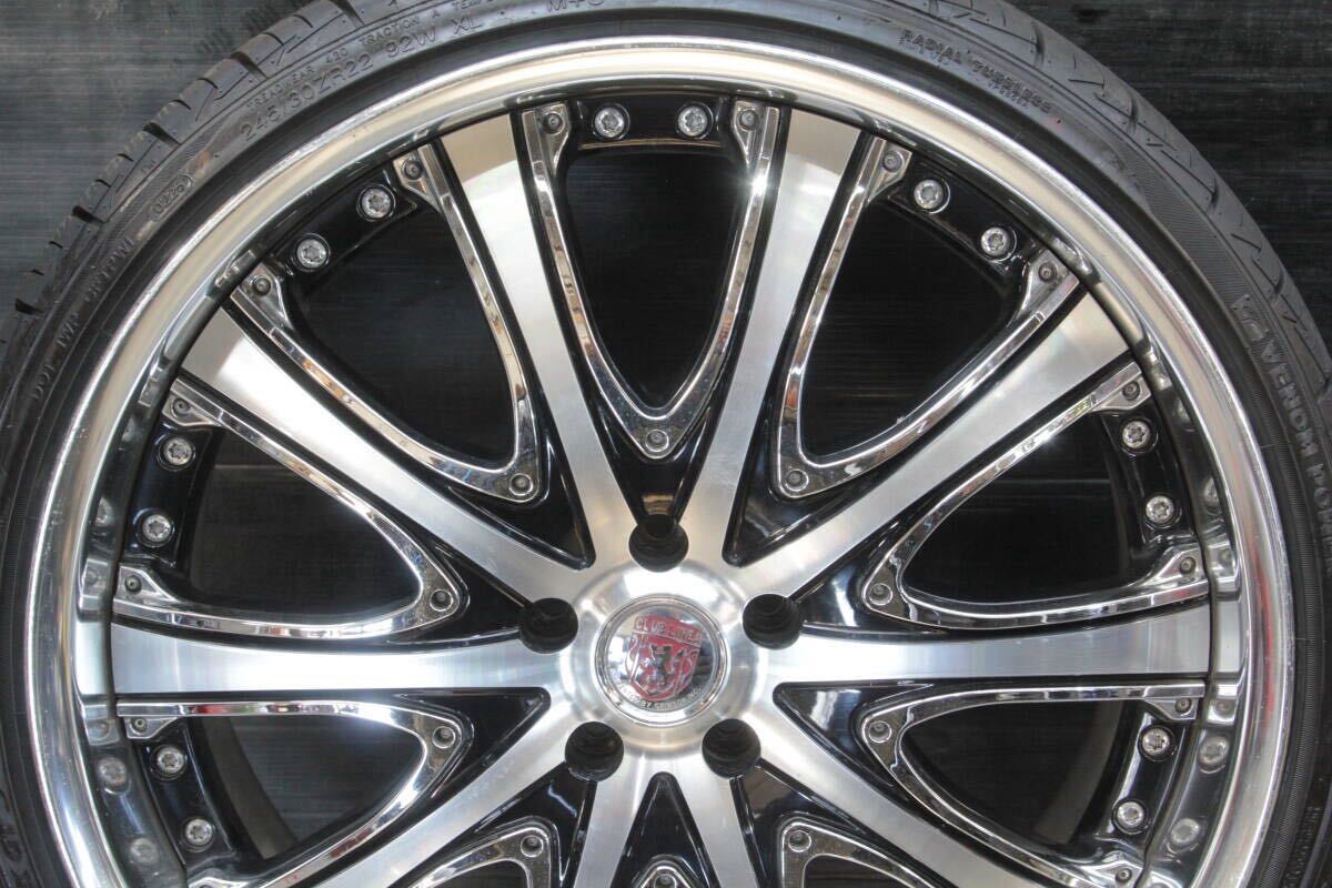 中2条件付送料無料 クラブリネア CL-30 5穴 22×9JJ +31 5H PCD114.3 夏タイヤ 245/30R22 2本セット CLUB LINEA 22×9.0JJ C+31(L) BP-S_画像2