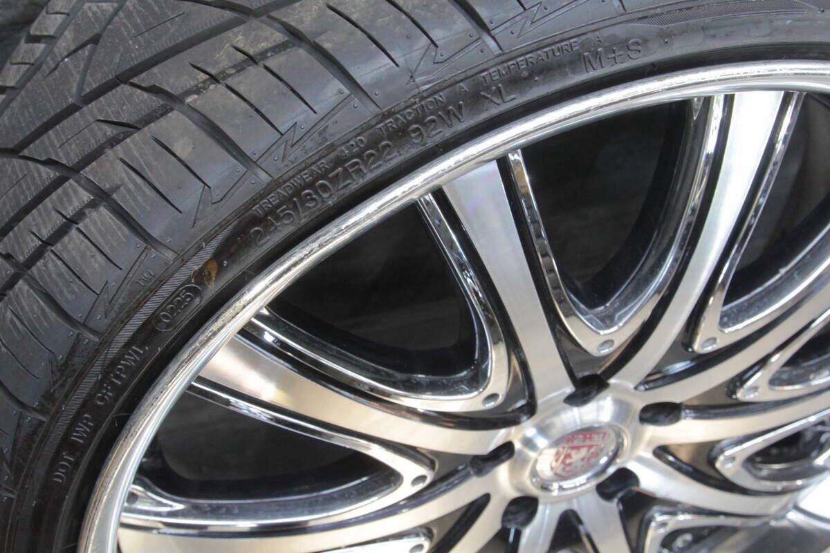 中2条件付送料無料 クラブリネア CL-30 5穴 22×9JJ +31 5H PCD114.3 夏タイヤ 245/30R22 2本セット CLUB LINEA 22×9.0JJ C+31(L) BP-S_画像4