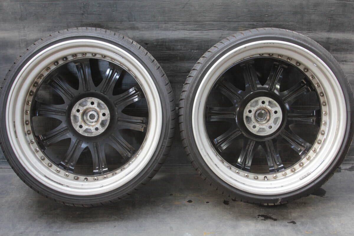 中2条件付送料無料 クラブリネア CL-30 5穴 22×9JJ +31 5H PCD114.3 夏タイヤ 245/30R22 2本セット CLUB LINEA 22×9.0JJ C+31(L) BP-S_画像7