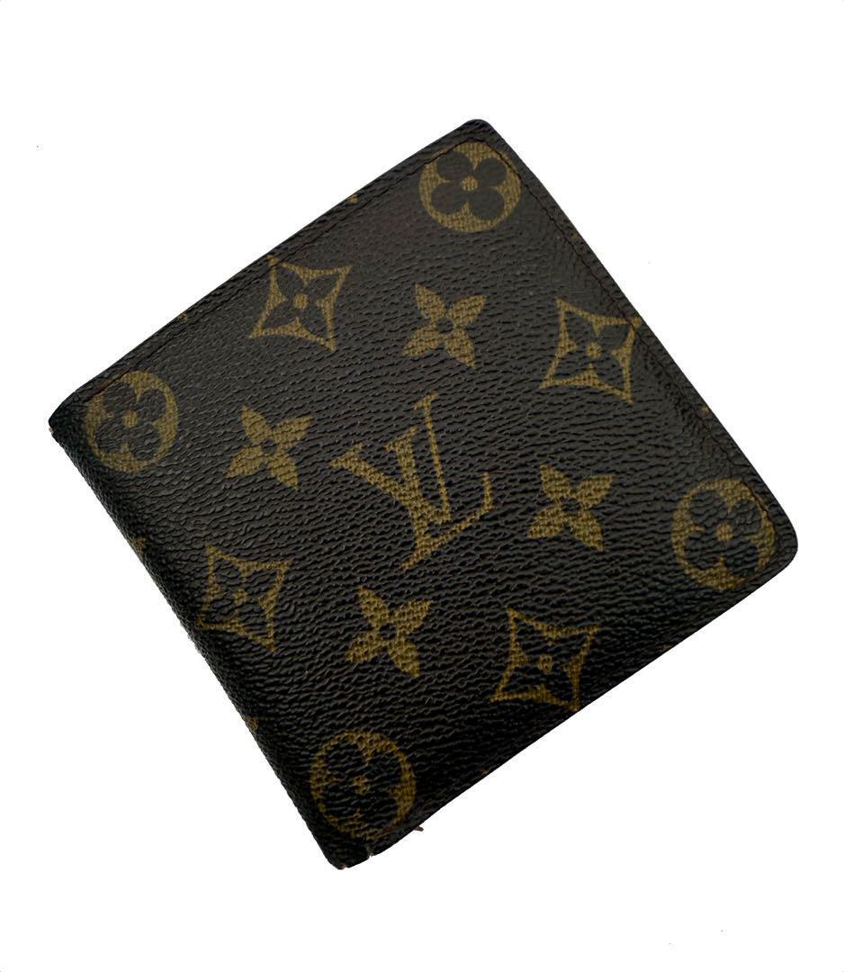 LVルイヴィトン*二つ折り財布ポルトフォイユマルコ モノグラムM61675 CA0996 メンズ レディース メイドインスペイン ウォレット _画像2