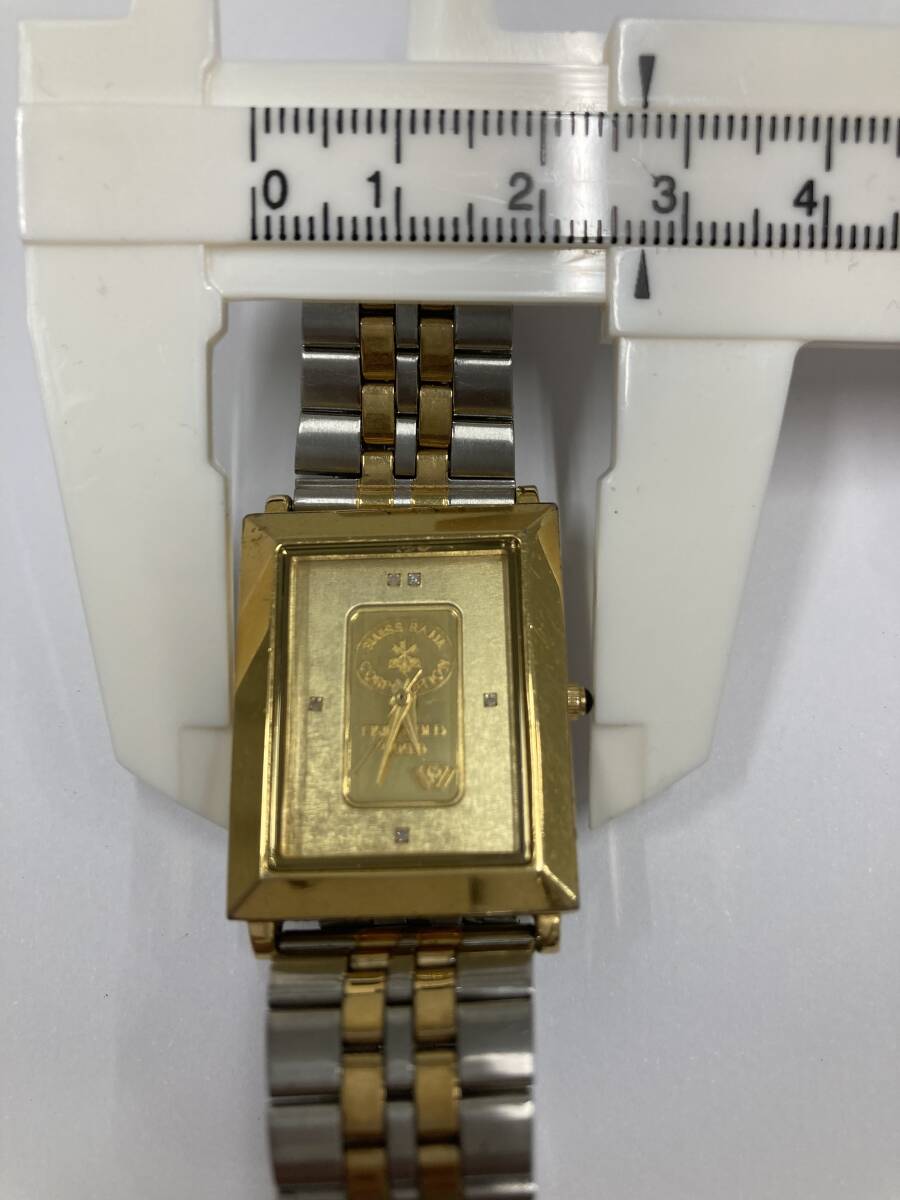 SWISS BANK FINE GOLD 999.9 腕時計 SWISS BANK FINE GOLD 999.9 1g インゴット 稼働品 男性用腕時計
