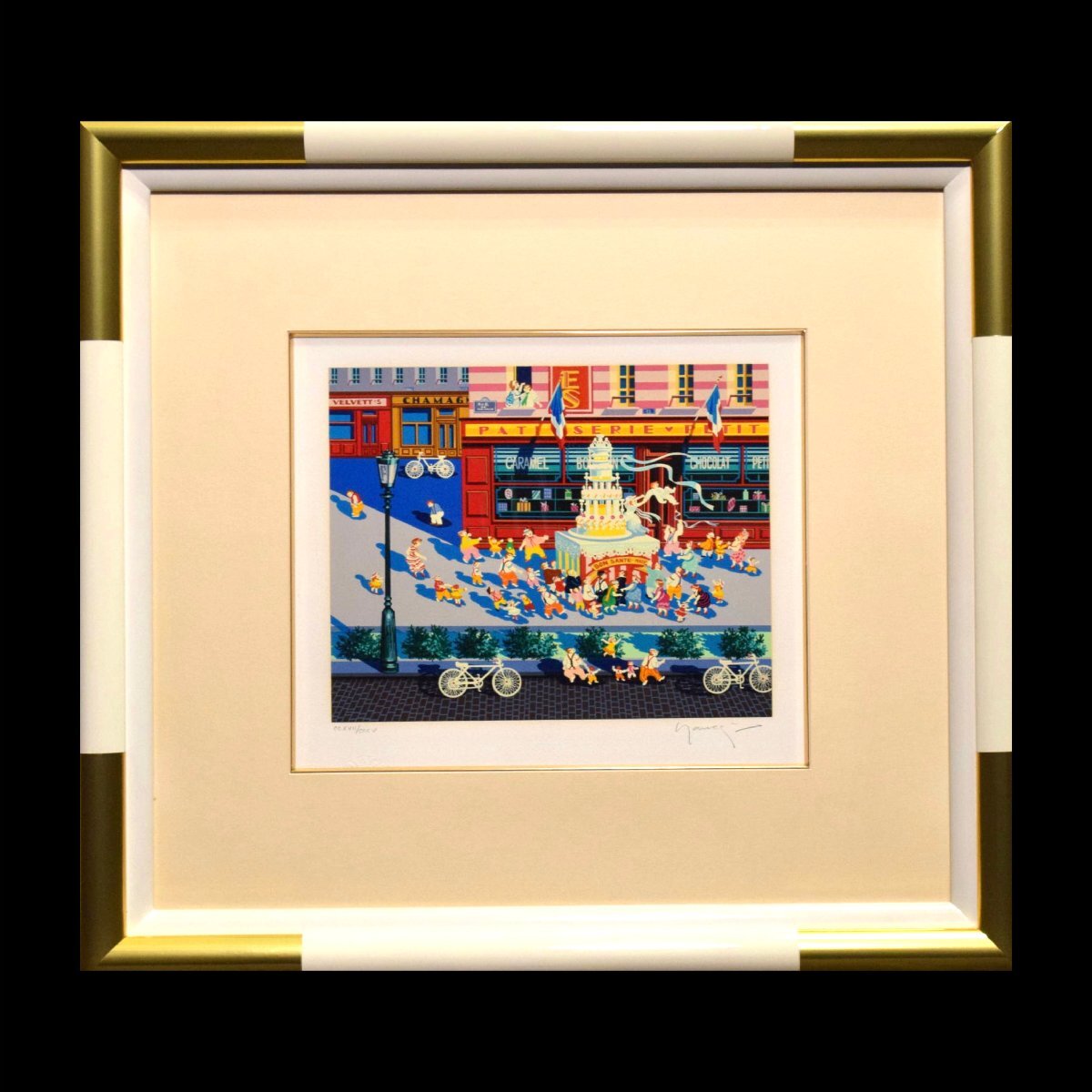 HIRO YAMAGATA 額絵 ウエディングケーキ 4-24612) ヒロ・ヤマガタ ウェディングケーキ CCXVII/CCCV