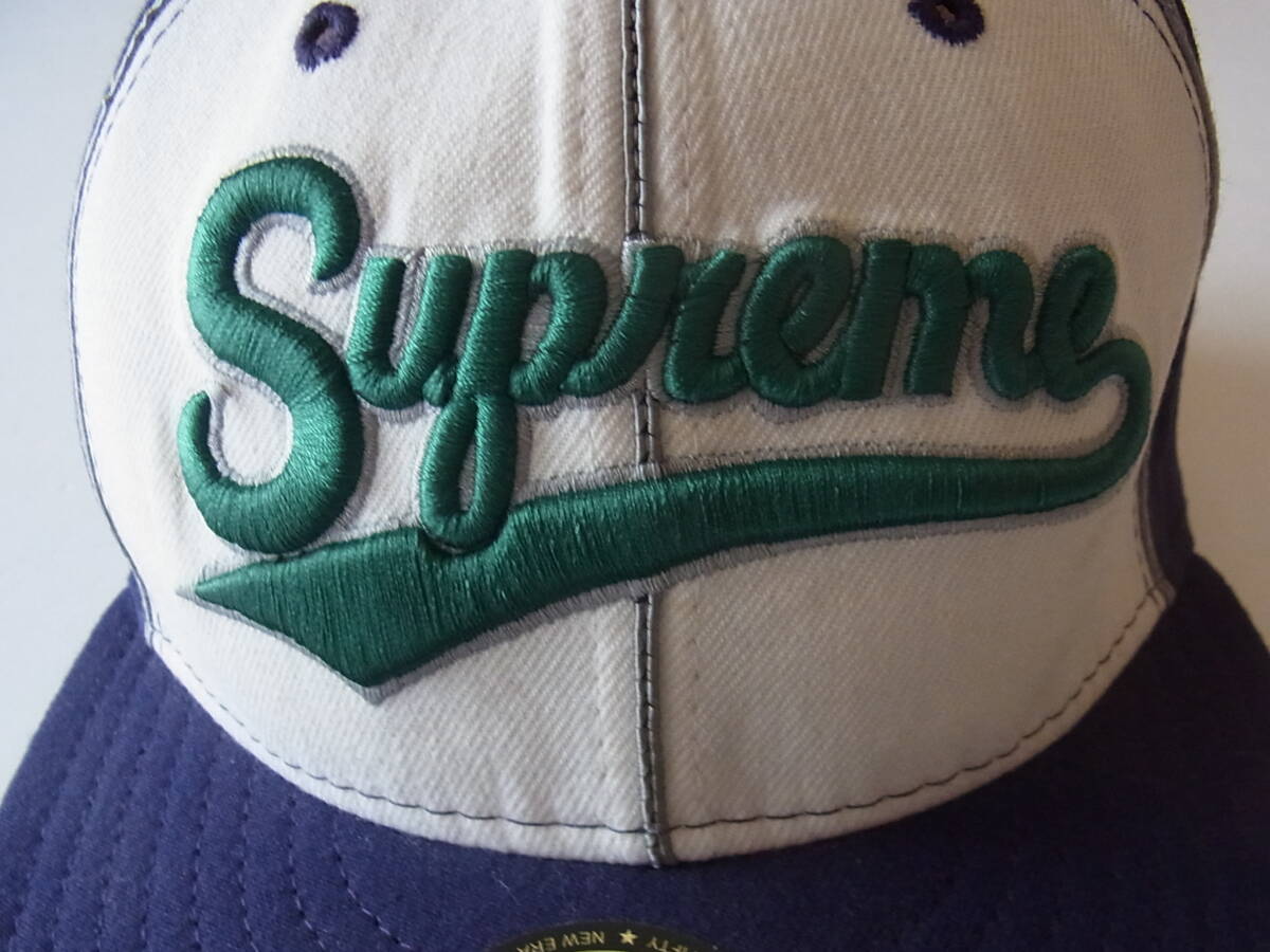 Supreme Piping Script Logo New Era/ニューエラ 初期未使用デッドストック HUMAN MADE WTAPS fragment visvim cooperstown ballcap _画像3