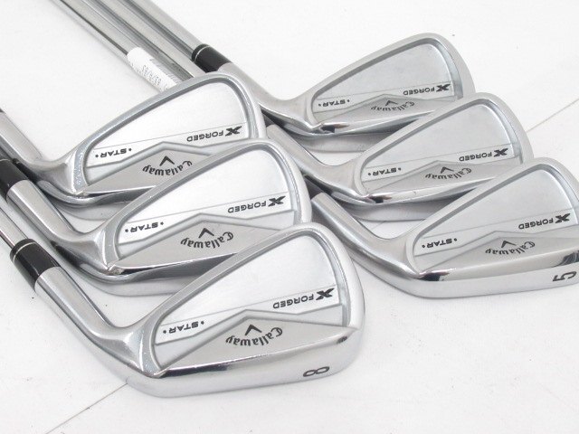 [5936]キャロウェイ X-FORGED STAR 2024 アイアン　NSPRO ZELOS7(R)　6本セット?。?408）
