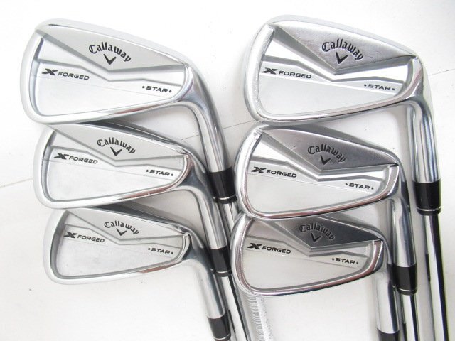 [5936]キャロウェイ X-FORGED STAR 2024 アイアン　NSPRO ZELOS7(R)　6本セット?。?408）