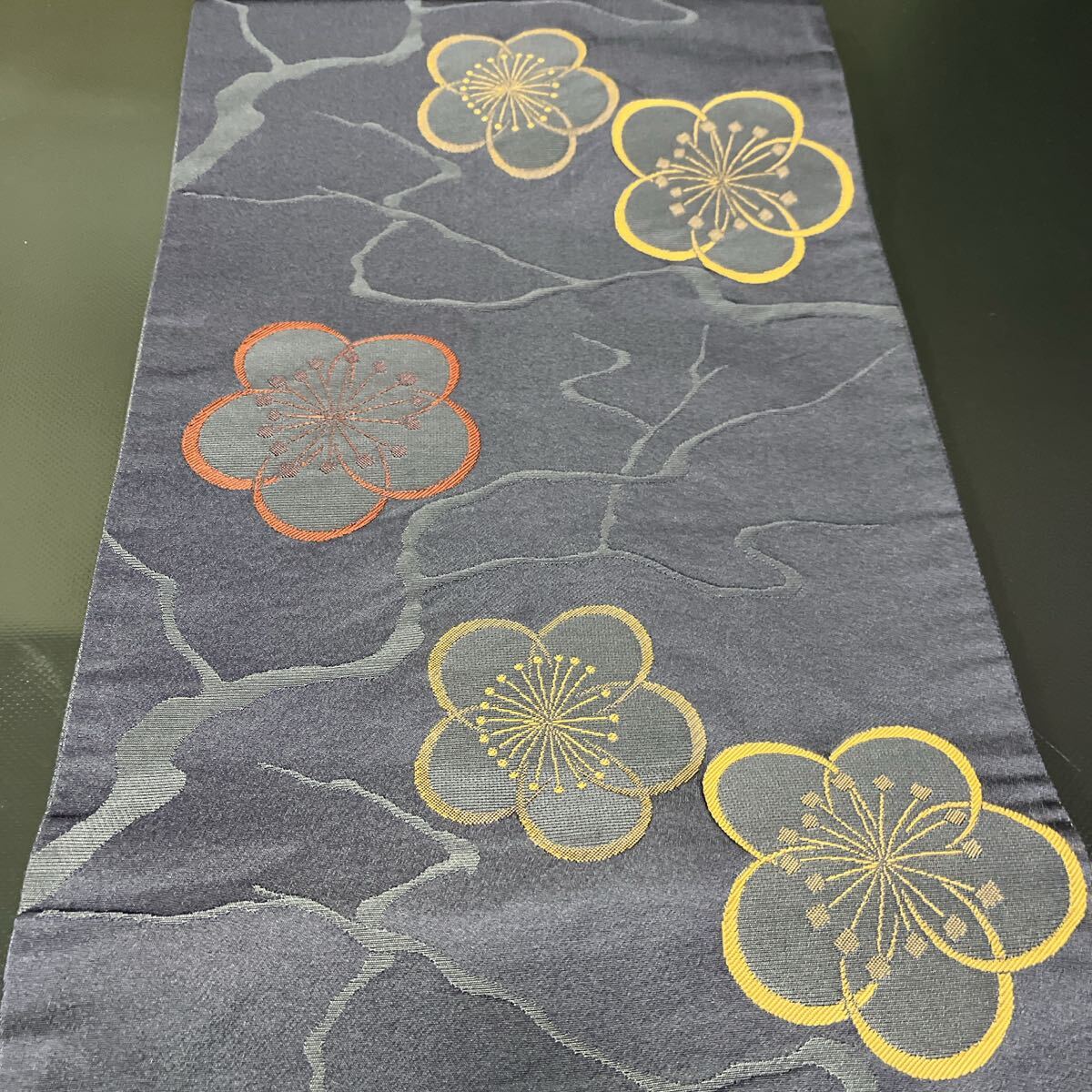 京袋帯☆可愛い梅柄☆送料無料_画像4