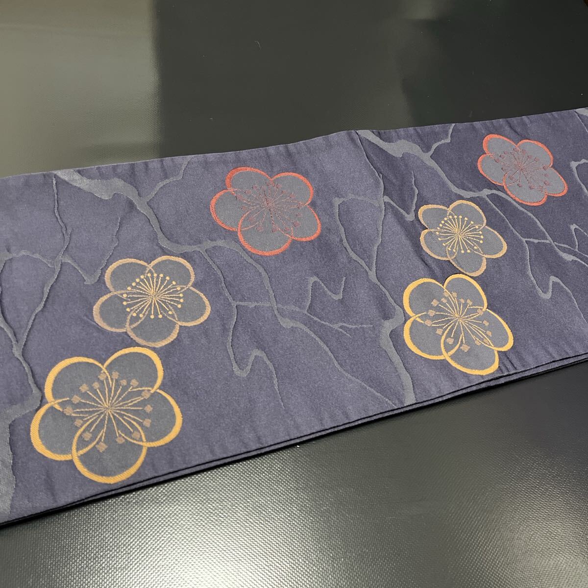 京袋帯☆可愛い梅柄☆送料無料_画像8
