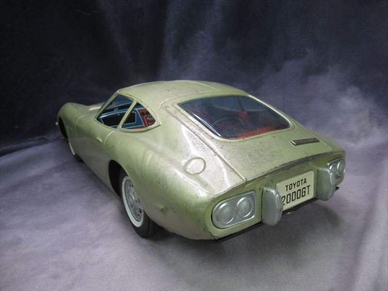 当時物 イチコー ゴールド トヨタ 2000GT ブリキ 自動車 旧車