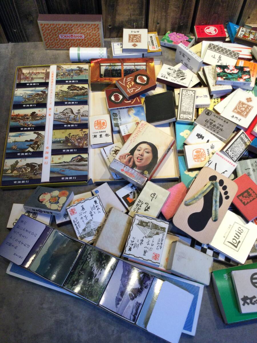 Showa Retro . данный земля спичечная коробка совместно подлинная вещь редкий товар . павильон * отель * магазин * кофейня * Bank * снэки *. данный земля * сигареты .. Junk ②