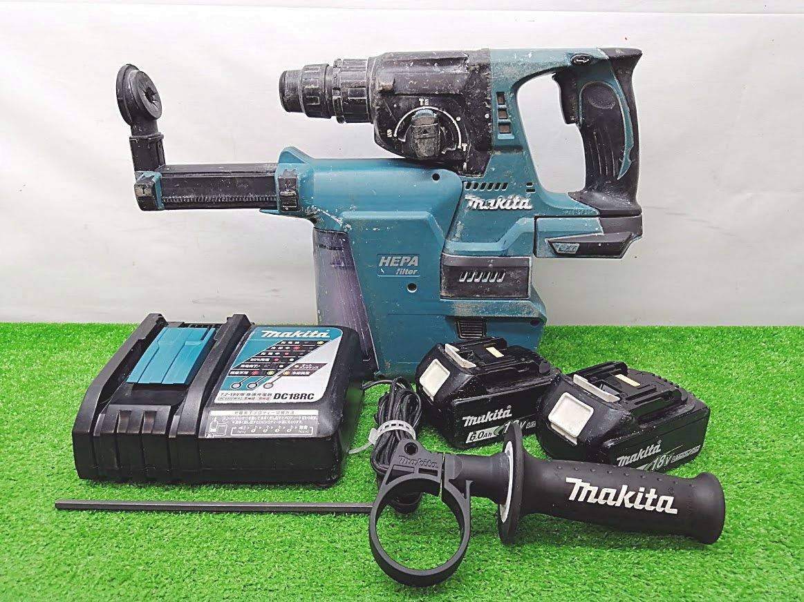 【送料無料☆彡訳あり品】makita マキタ 24mm 18V 充電式ハンマドリル HR244D 本体のみ 電動工具 穴あけ 破砕 69497 マキタ 18V 24mm充電式ハンマドリル HR244DZK 青 本体＋ケースのみ