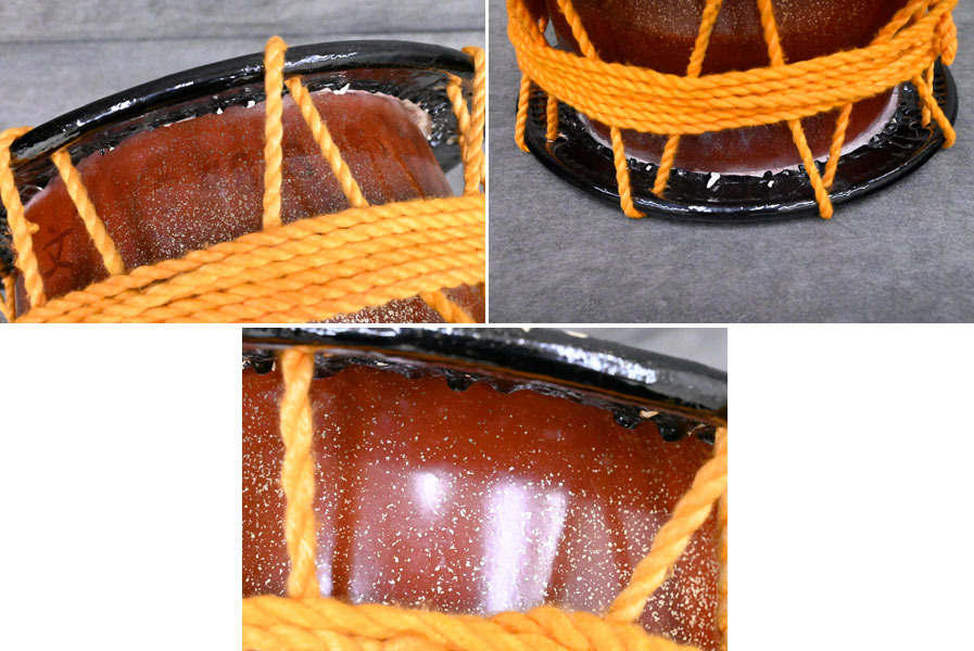 KF24 良い音しています 金梨地 締め太鼓 締太鼓 和太鼓 和楽器