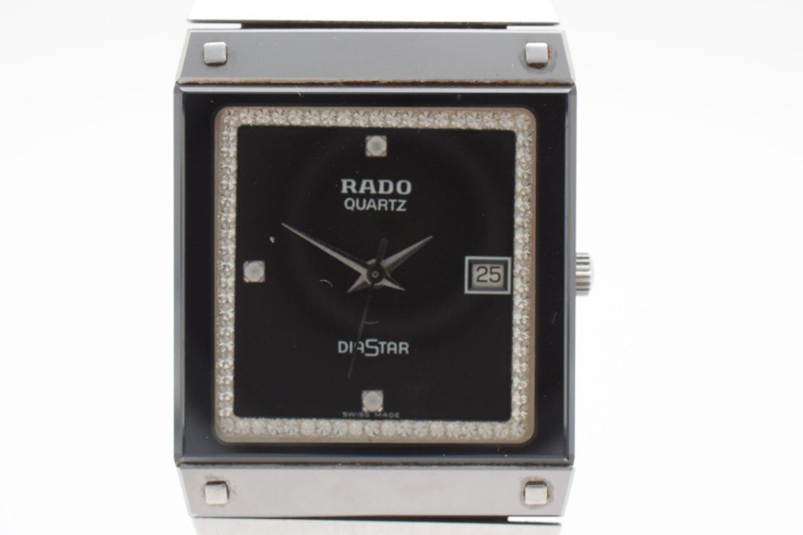 ラドー RADO ダイヤスター 129.0194.3 時計 レディース ラドー ダイヤスター 129.0194.3 スクエア シルバー ブラック 3