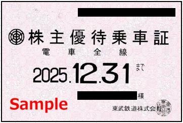 一部送料込◆東武鉄道◆株主優待乗車証 電車全線 定期型M-001 一部送料込◆東武鉄道◆株主優待乗車証 電車全線 定期型M-001