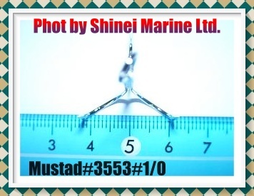 &#127827★マスタッド★Mustad★#3553(=#3551-DT)#1/0★40本★サケ＆カラフトマスに★デュラティンメッキ★■★&#127813_画像3