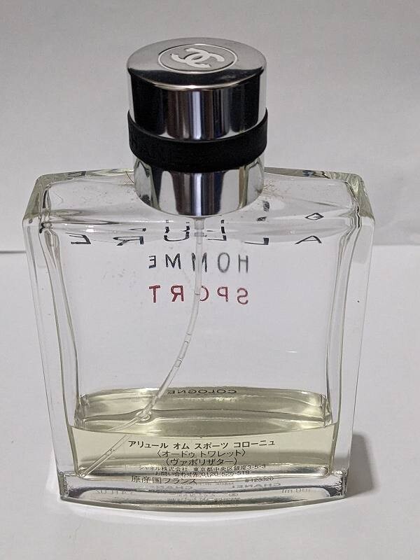 T1301 シャネル 美容品2点 香水 オム スポーツ COLOGNE 100ml ヴェルニ ネイルエナメル 565 ベージュ 13ml/60_画像3