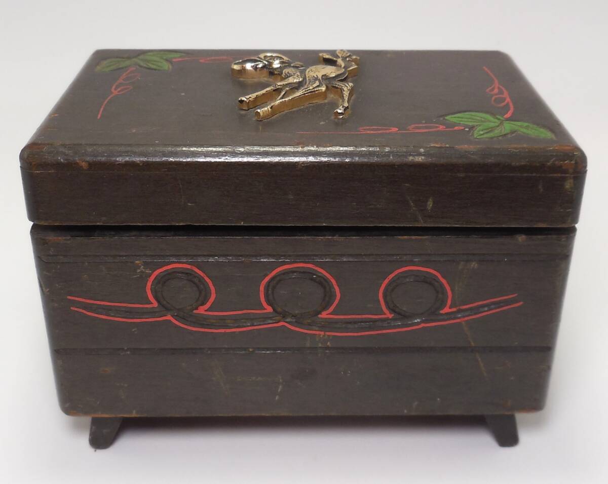  Bambi Bambi Prince Disney музыкальная шкатулка Bambi Music Box из дерева Showa Retro 