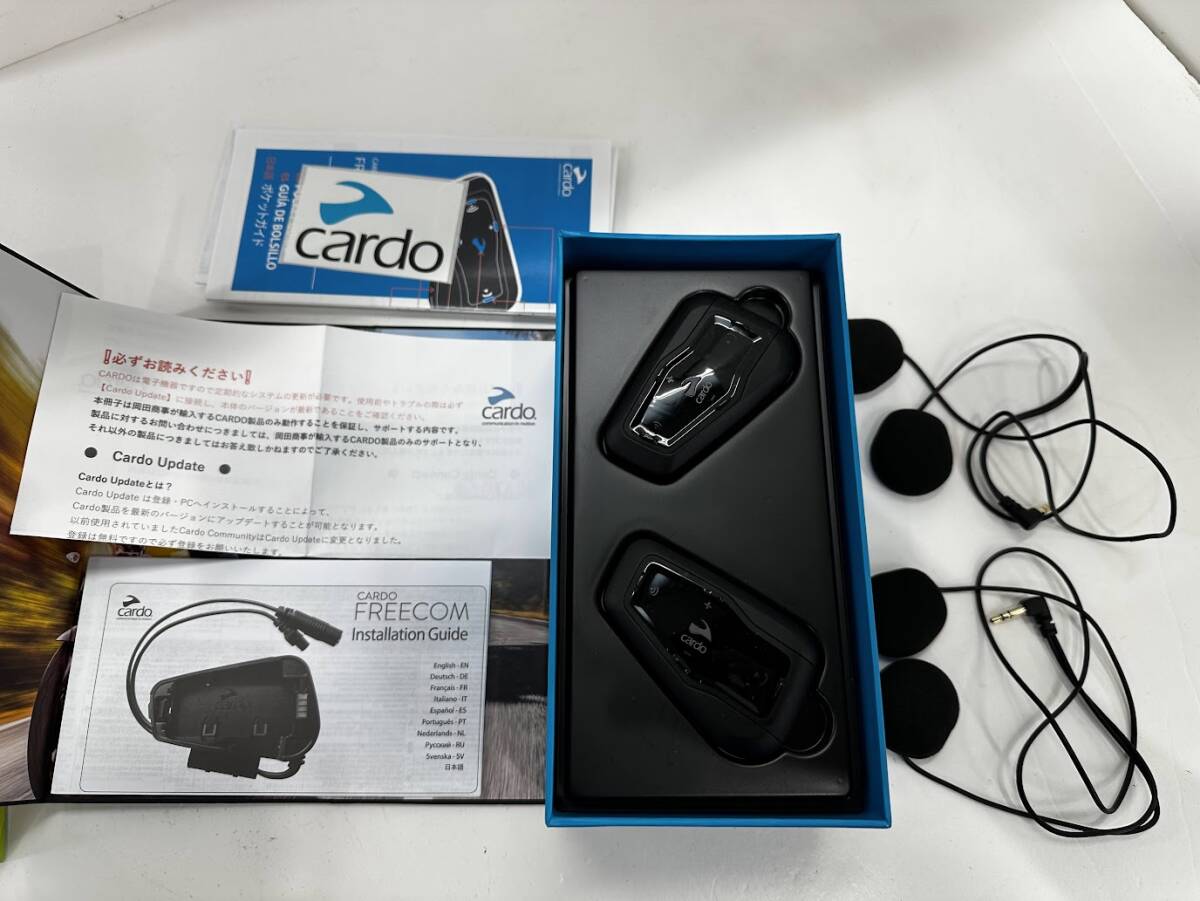 cardo FREECOM 1 ＋ フリーコム1プラス DUO おまけ付き　バイク用インカム　カルド 管理3006_画像2