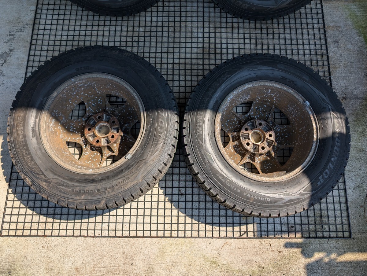 社外品 215/70R15 6J+40 5穴 PCD114.3 15インチ 2015年製 スタッドレスタイヤホイール 4本セット 78_画像8