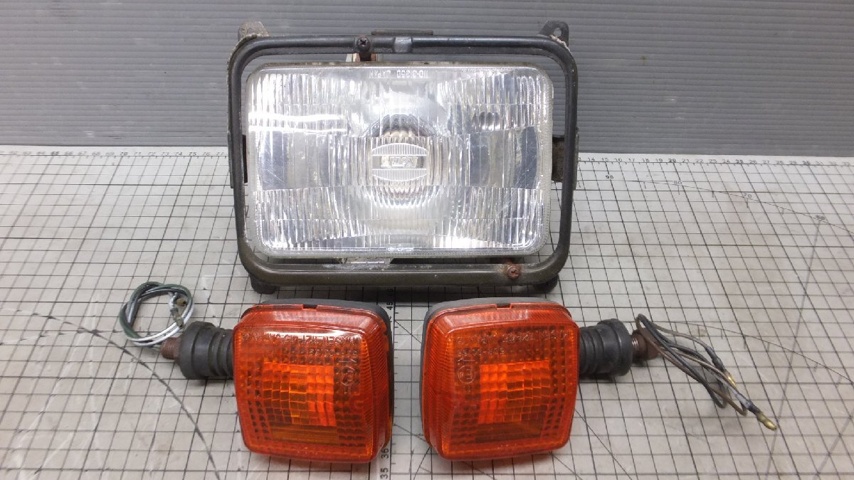 MQ DT125R 34X 灯火類 ヘッドライト ウインカー スクエア KOITO 純正 補修ベース 部品取り 検 34Y 2st 2サイクル VMX_画像3