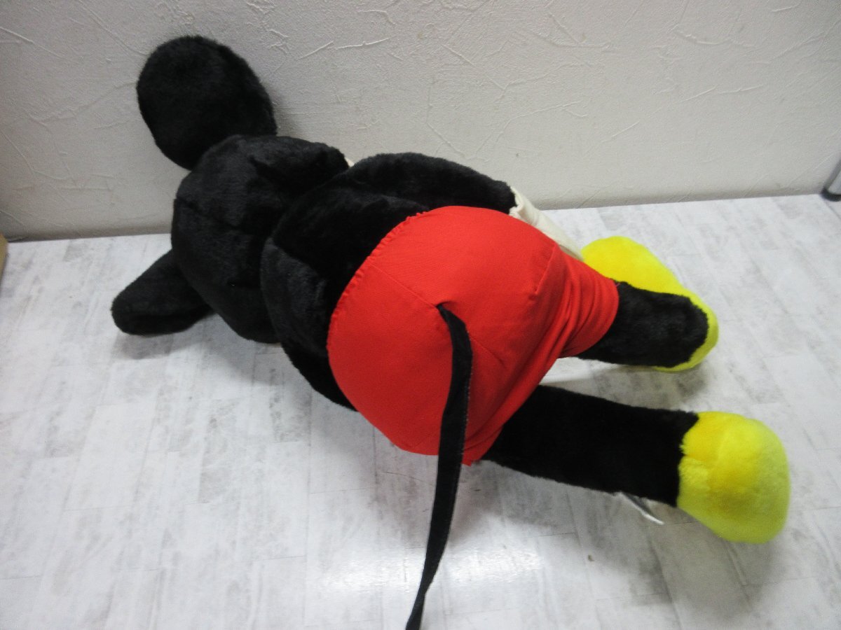 yo1 с биркой сделано в Японии Mickey Mouse очень большой мягкая игрушка Tokyo Disney Land 1980 годы? Showa Retro редкий [ звезда видеть ]