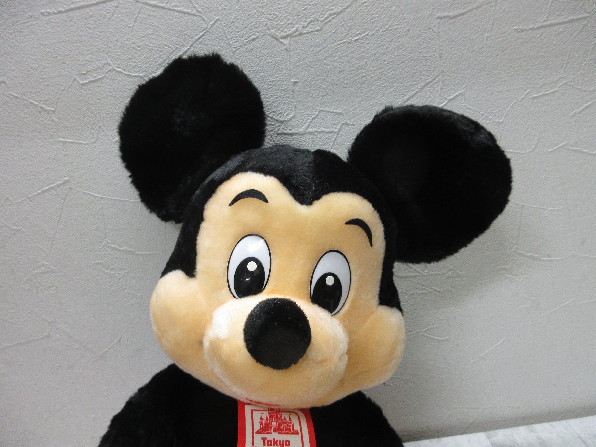 yo1 с биркой сделано в Японии Mickey Mouse очень большой мягкая игрушка Tokyo Disney Land 1980 годы? Showa Retro редкий [ звезда видеть ]