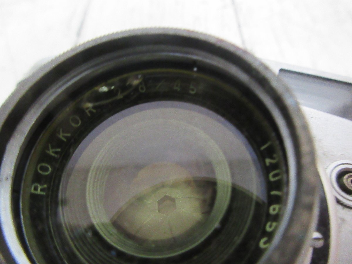 yo1 174. minolta ミノルタ A.2 ROKKOR 45mm F2.8 レンジファインダーカメラ レンズ フィルムカメラ 【星見】_画像5