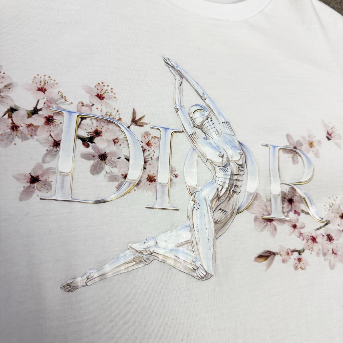 DIOR 空山基 メタリックロゴ Tシャツ S DIOR 空山基 SORAYAMA ソラヤマ メタリックロゴ tシャツ s