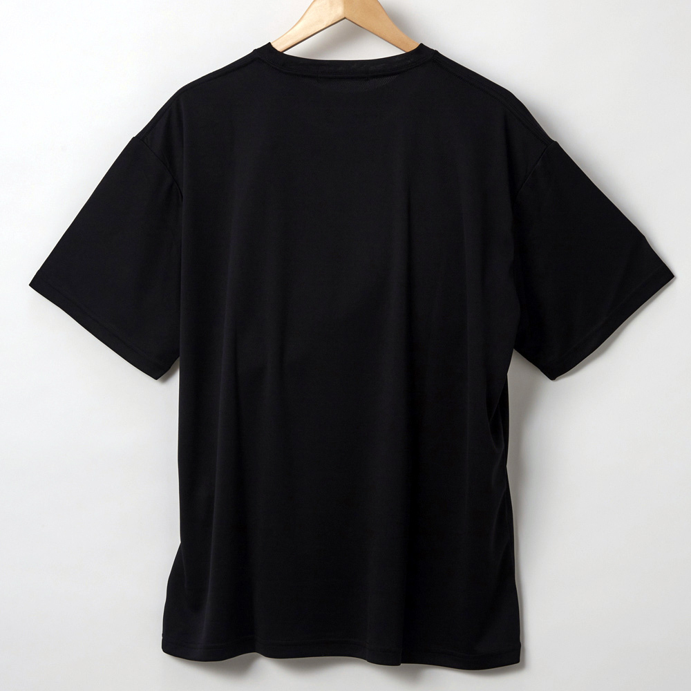 3L/新品 無地 Tシャツ インナー スポーツウェア ビッグサイズ 吸水速乾 3枚セット まとめ売り 大きいサイズ メンズ レディース 黒 2309_画像4
