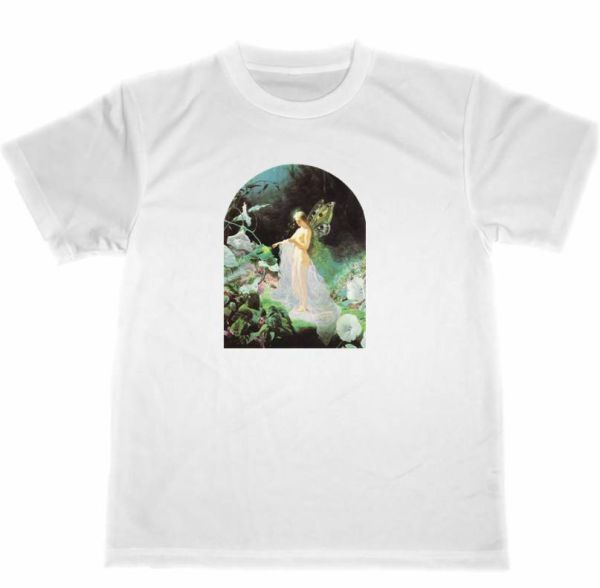 ドライ　Tシャツ　妖精　画　ジョン・シモンズ　名画　絵画　アート　グッズ_画像1