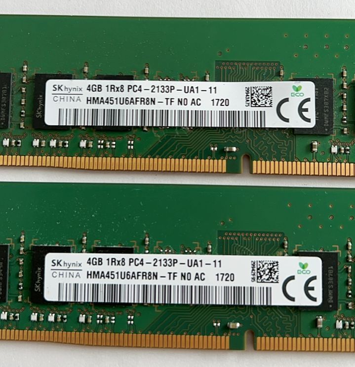 ★送料無料★SKhynix 1R×8 PC4-2133P 4GB×2 計8GB デスクトップ用メモリ★動作品★※在庫多数※G12_画像2