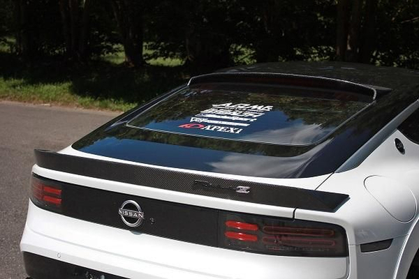 ガレージベリー フェアレディZ RZ34 リアルーフスポイラー 綾織りカーボン 30-3418 GARAGE VARY カスタムパーツ_画像4