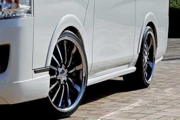 ガレージベリー NV350キャラバン E26 サイドプロテクター FRP 31-0005 GARAGE VARY カスタムパーツ_画像2