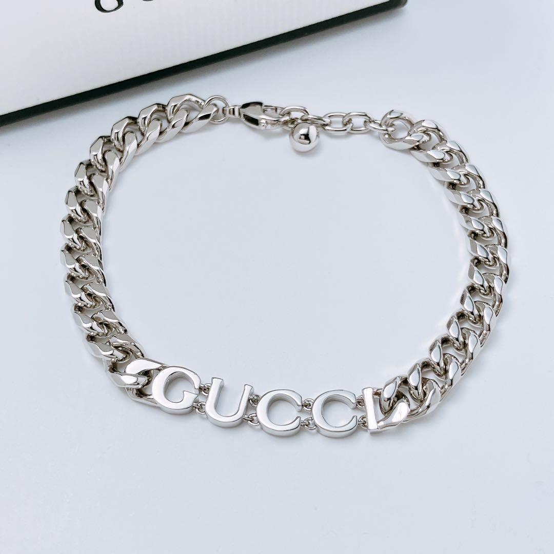 新品同様 グッチ GUCCI ブレスレット シルバー レディース Y643 新品同様 グッチ GUCCI ブレスレット シルバー レディース Y643