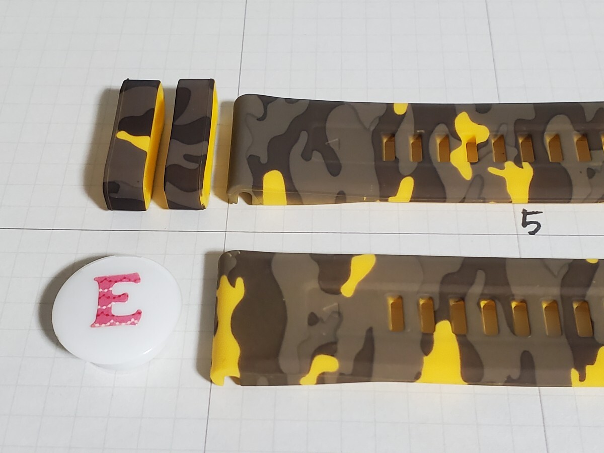 QF22 黄迷彩 カモフラージュ E GARMIN ガーミン シリコン バンド ベルト Fenix 6 7 8 S62 S70 945 955 965 970 epix Quick Fit 22mm_画像2