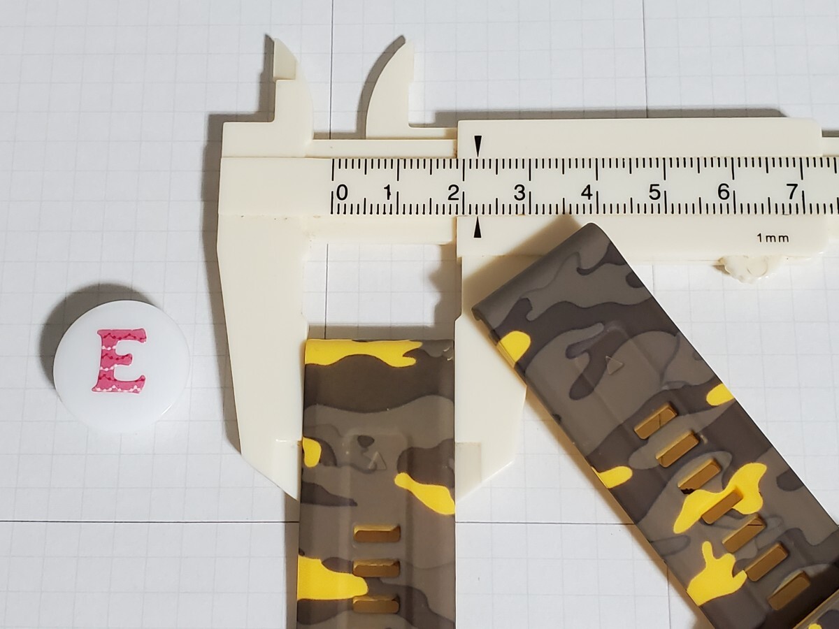 QF22 黄迷彩 カモフラージュ E GARMIN ガーミン シリコン バンド ベルト Fenix 6 7 8 S62 S70 945 955 965 970 epix Quick Fit 22mm_画像9