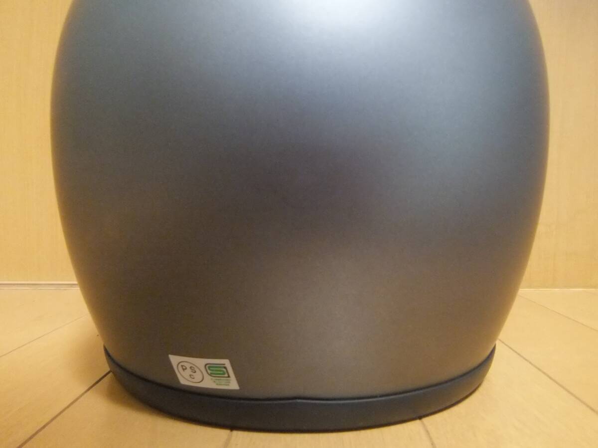  б/у Neo * Rider's EST GT-7OT retro full-face шлем размер F(57~60cm) Flat серый группа ад серебряный зеркало защита замена 