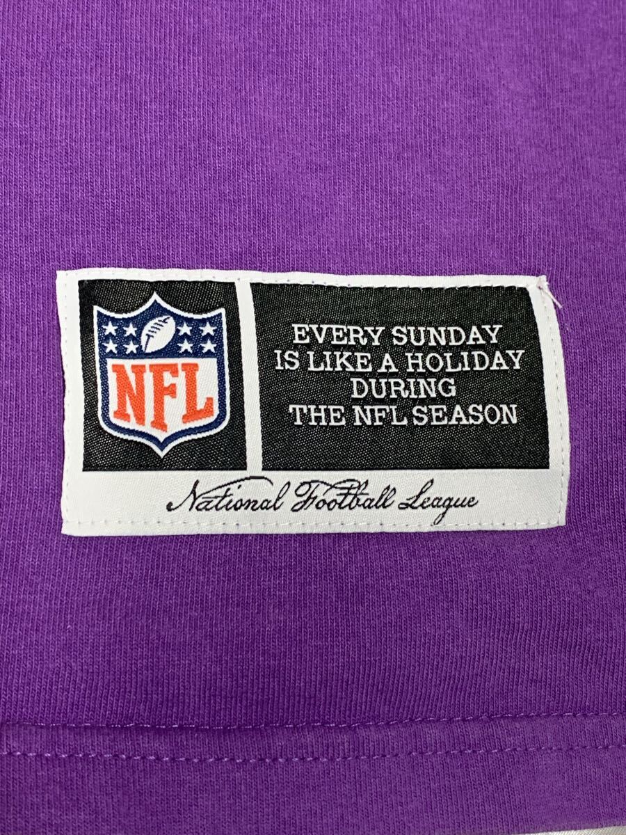 ビッグサイズ NFL ミネソタバイキングス トラックジャケット ロゴ刺繡 2XL NFLミネソタバイキングス 公式ジャージシャツ M パープル