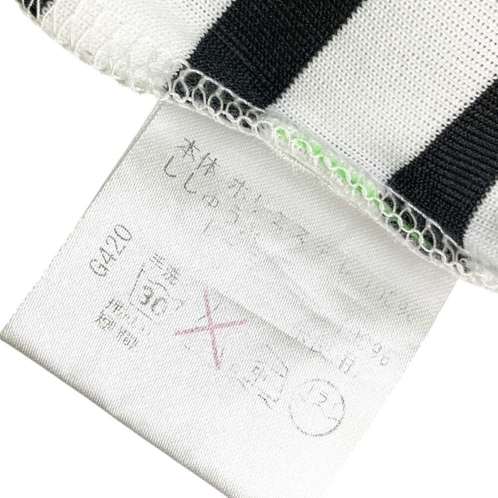 VIVA HEART ビバハート ハイネック 長袖Tシャツ ボーダー柄 ホワイト系 48 [240101493673] ゴルフウェア メンズ_画像5